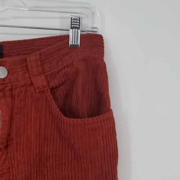 BDG Urban Outfitters Orange/Red Corduroy Straight Leg Mid Rise Pant Size 25 - Picture 6 of 15